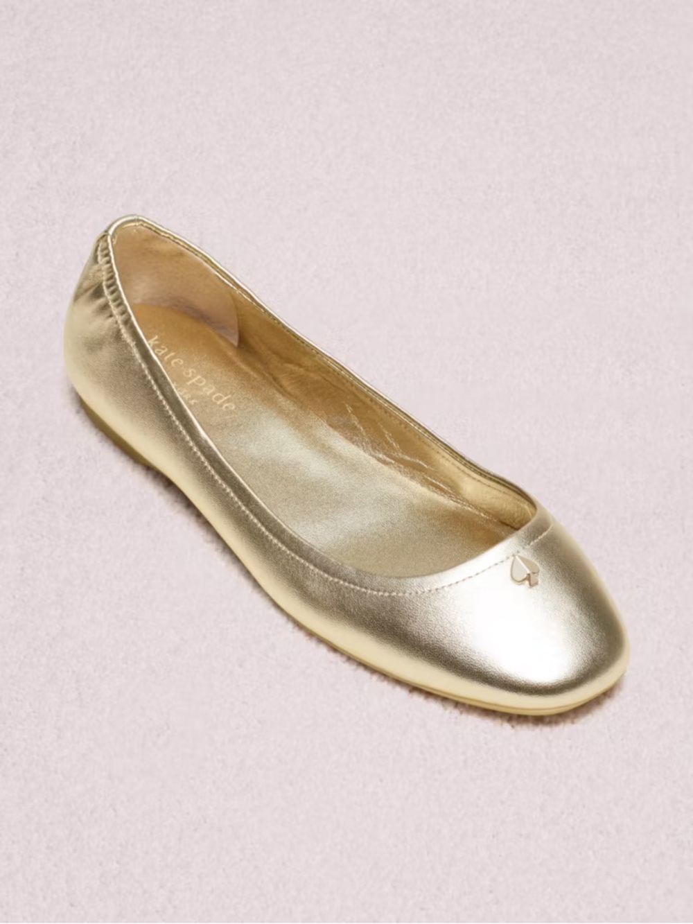 Kate Spade Kora Metallic Gold Flats Women’s Size 7
